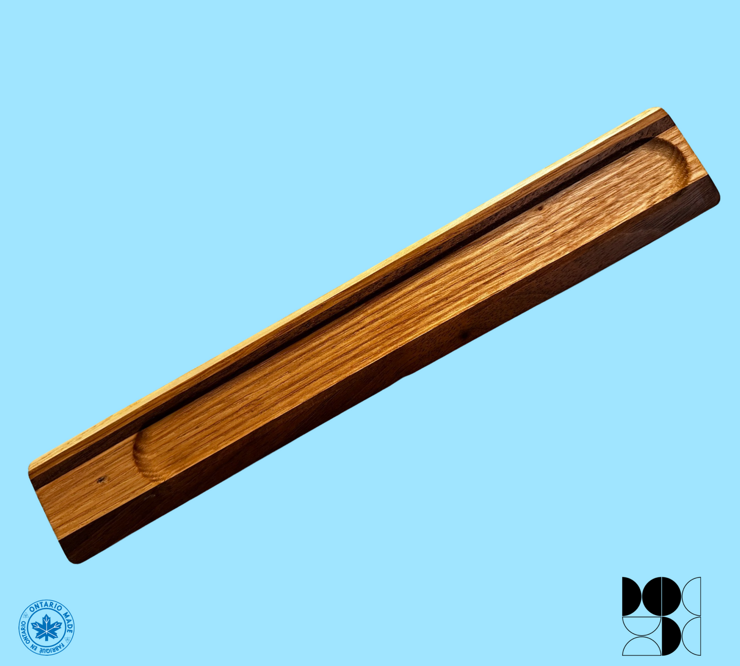 Incense holder made from different types of wood