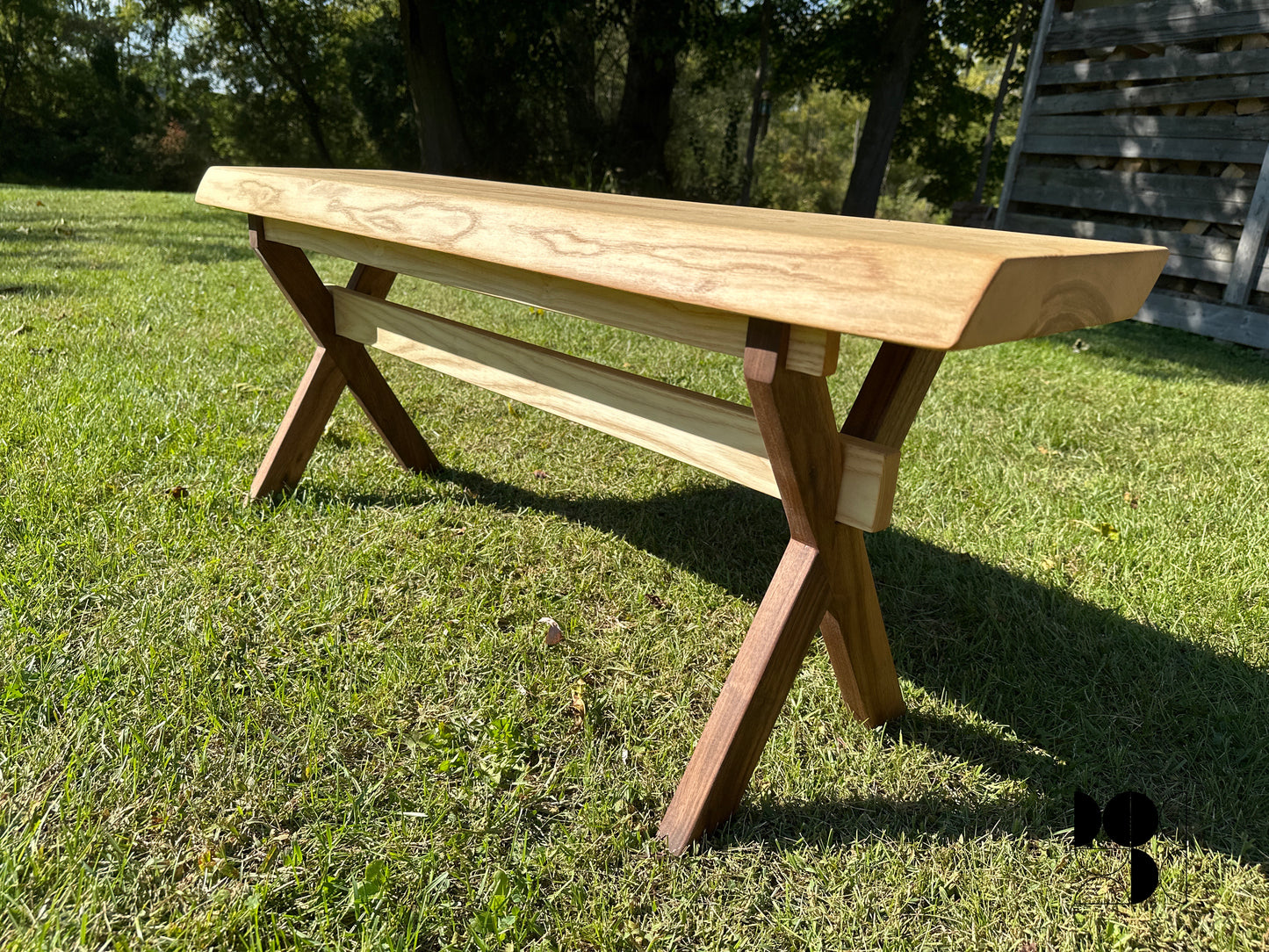 Ash and Walnut Bench