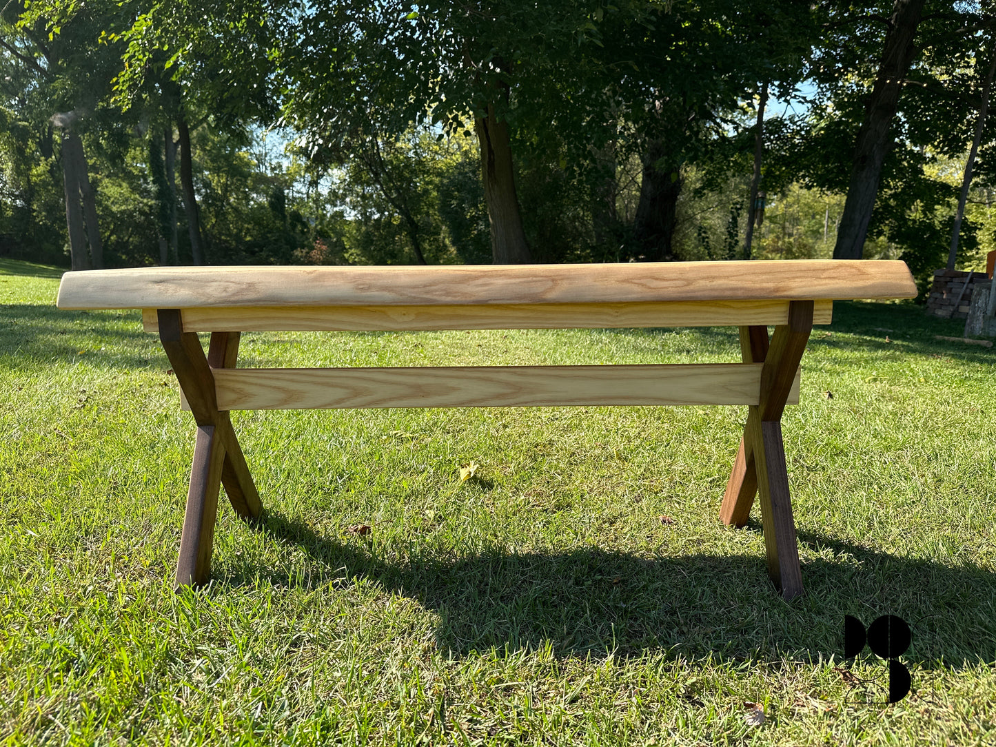 Ash and Walnut Bench
