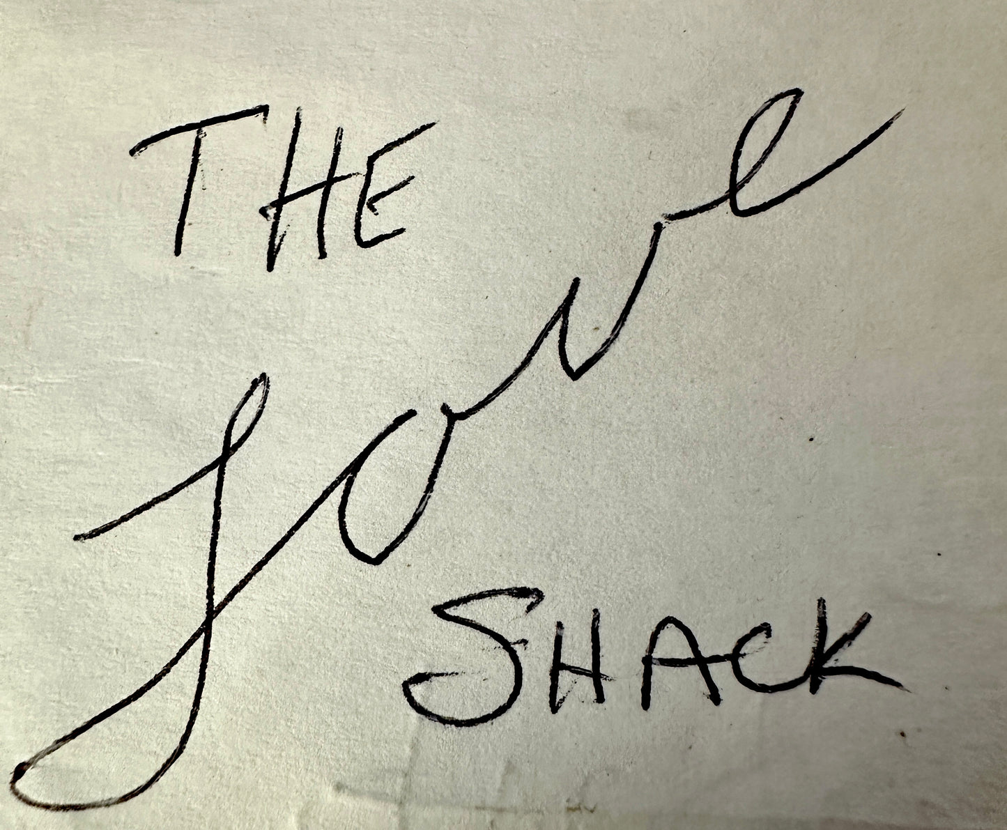 “The Love Shack” signature sign