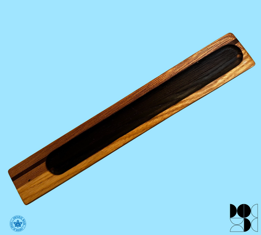 Wood incense holder made from different types of woo