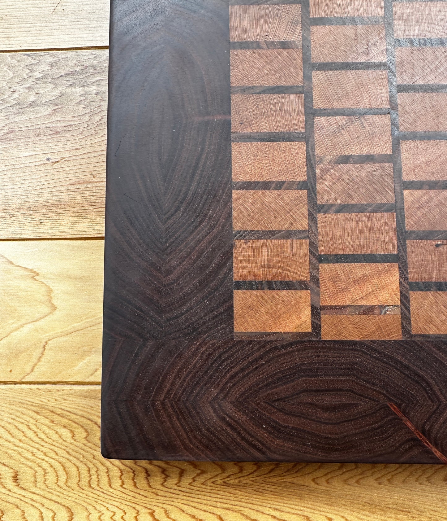 Walnut Edged Wood Cutting Board