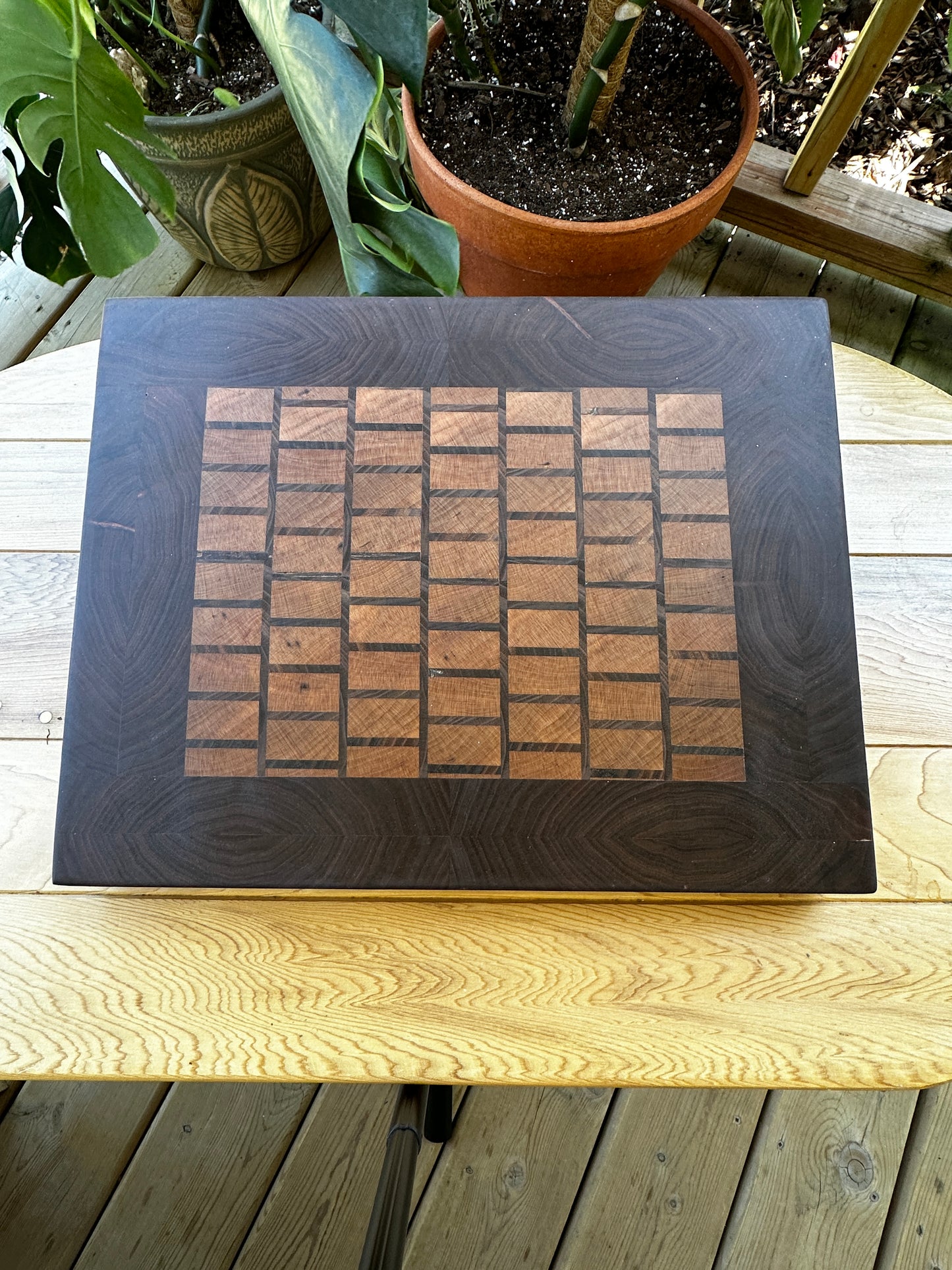 Walnut Edged Wood Cutting Board