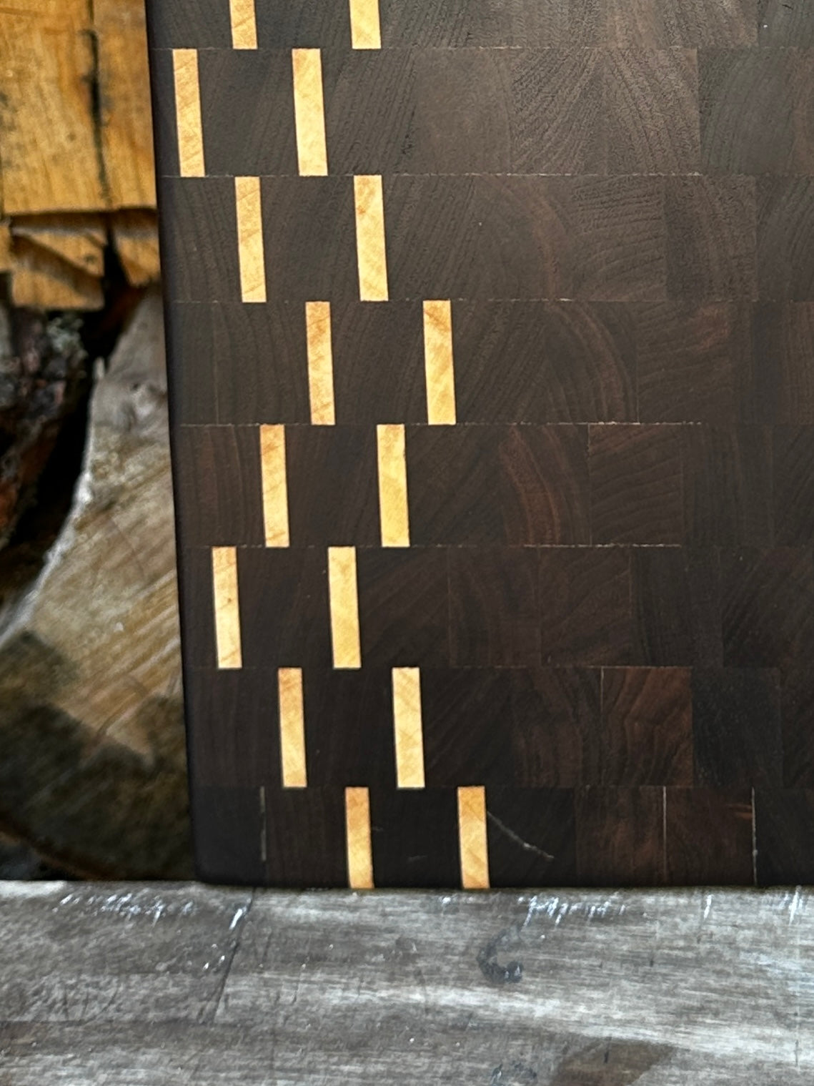 Walnut and Maple End Grain Cutting Board