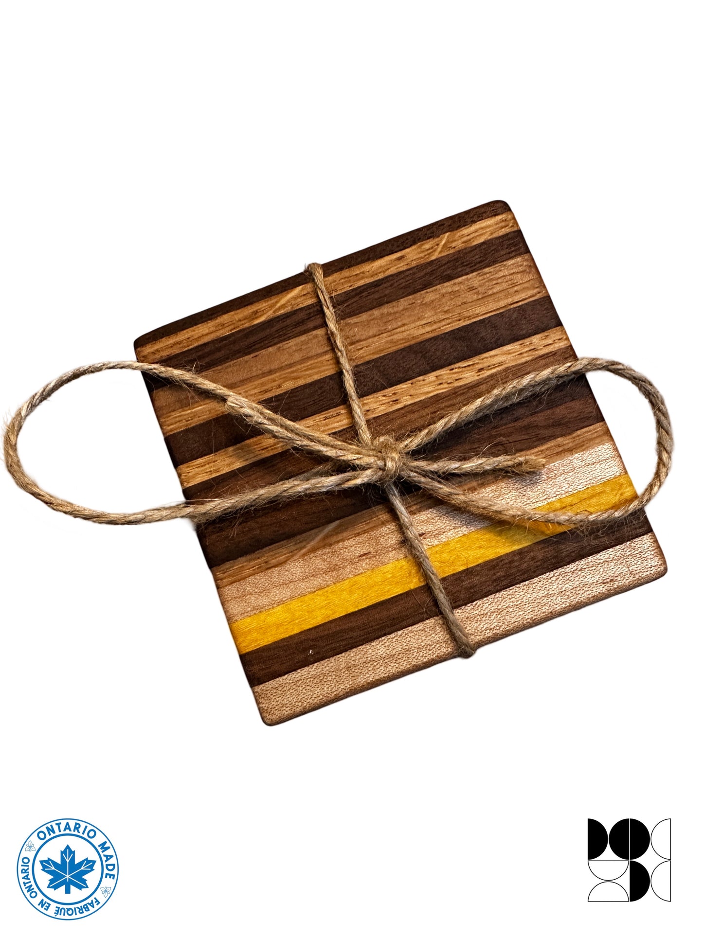 Wood Coasters with Bottle Opener