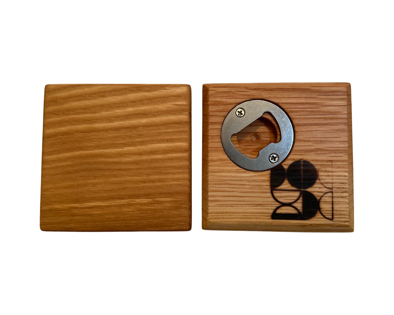 Maple Wood Coaster with Bottle Opener